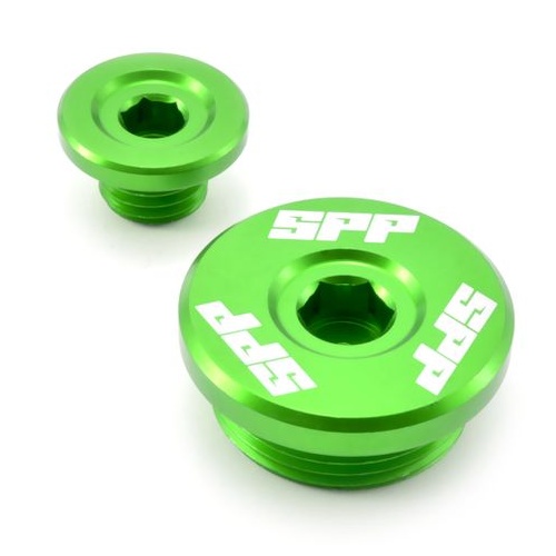 SPP Engine Plug Kawasaki KX250F Suzuki RMZ250 Green