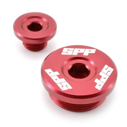 SPP Engine Plug Kawasaki KX250F Suzuki RMZ250 Red