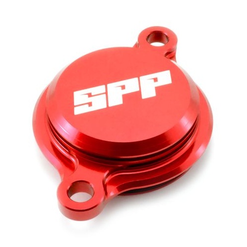 SPP Oil Filter Cover Yamaha YZ250-450F/Fx Wr250-450F Red