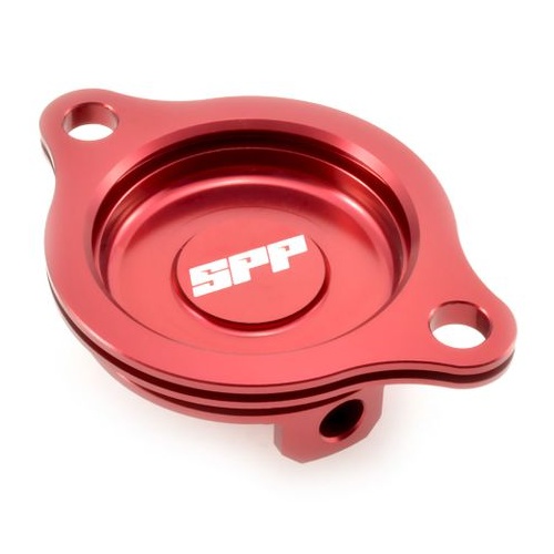 SPP Oil Filter Cover Honda CRF250R/X Red