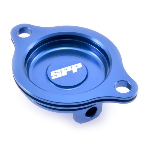 SPP Oil Filter Cover Honda CRF250R/X Blue