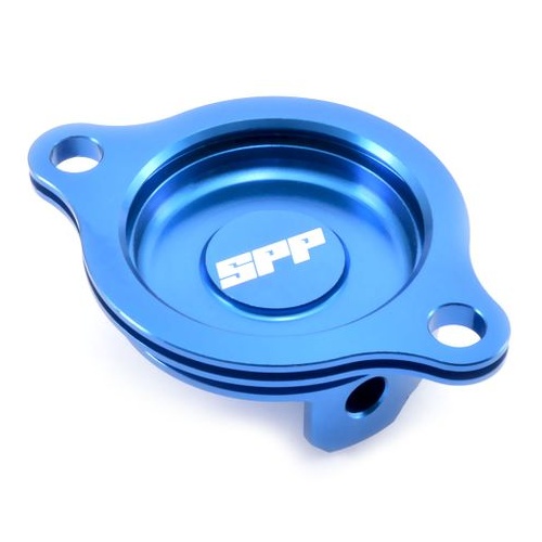 SPP Oil Filter Cover Honda CRF250R Blue