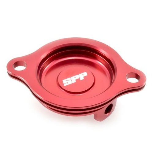 SPP Oil Filter Cover Honda CRF150R Red