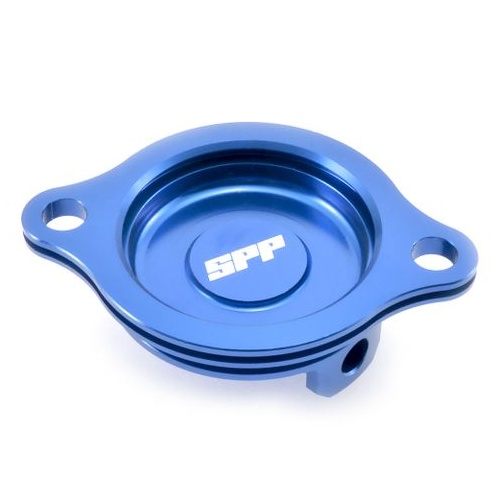 SPP Oil Filter Cover Honda CRF150R Blue