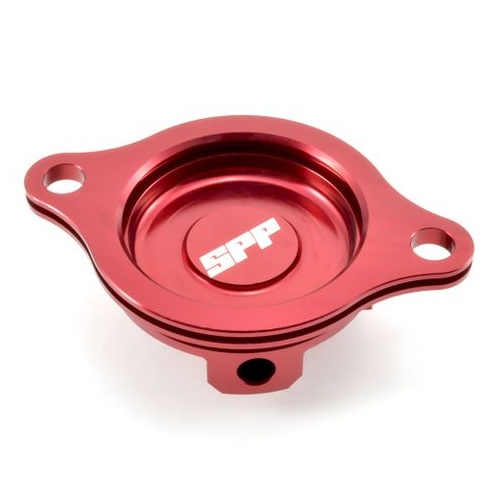 SPP Oil Filter Cover Honda CRF450R/X Trx450 Red