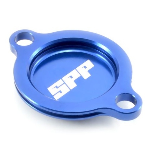 SPP Oil Filter Cover Various KTM 250-530 Blue