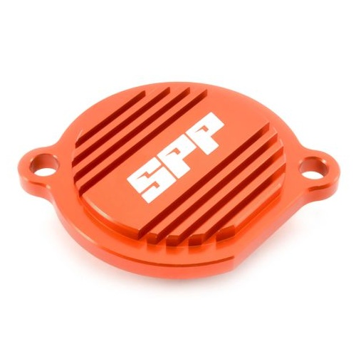 SPP Oil Filter Cover Various KTM Husqvarna 250-525 Orange