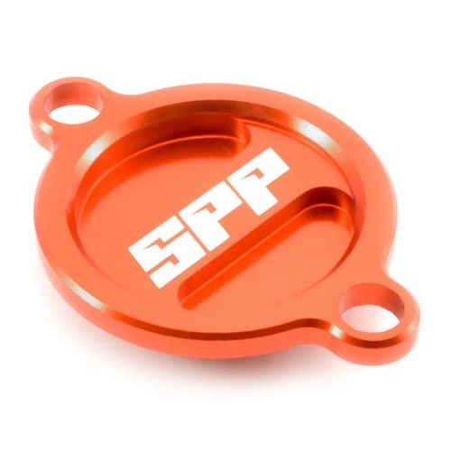 SPP Oil Filter Cover Various KTM Husqvarna 250-530 Orange