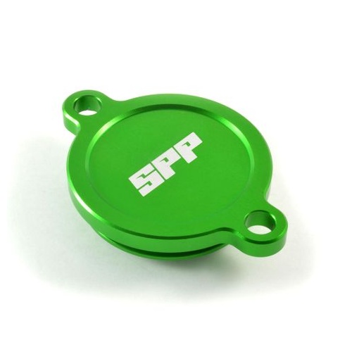 SPP Oil Filter Cover Kawasaki KX450F Green