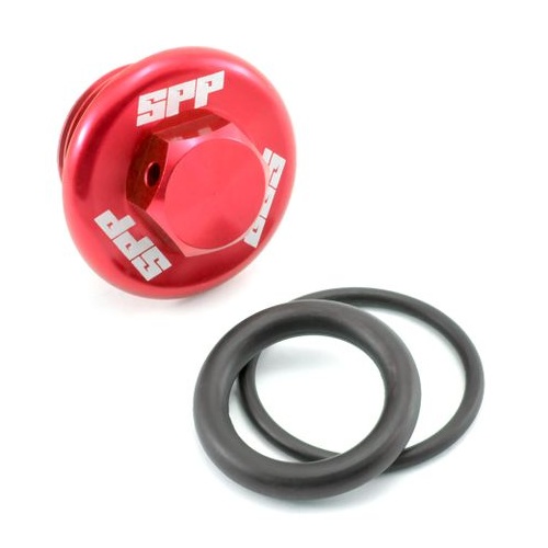 SPP Oil Filler Plug Suzuki RM80-85 RMZ250-450 RMx450Z Red