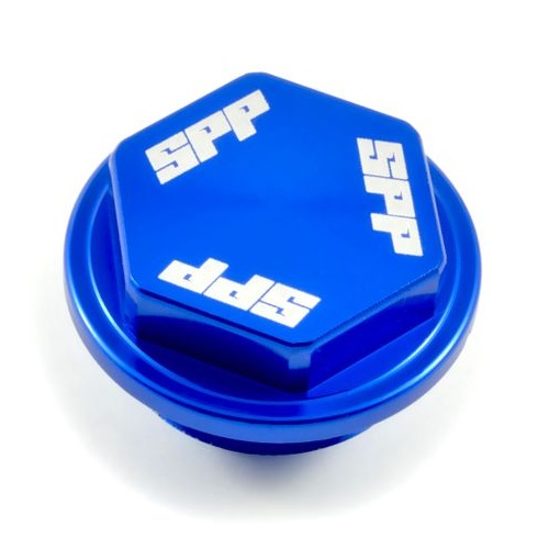 SPP Rear Reservoir Cap Various KTM Husqvarna Sherco 125-510 Blue