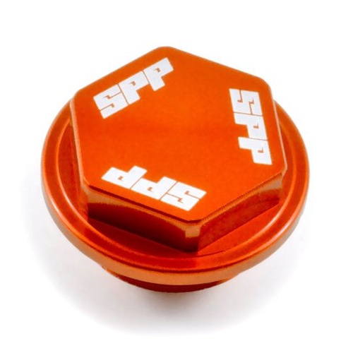 SPP Rear Reservoir Cap Various KTM Husqvarna Sherco 125-510 Orange