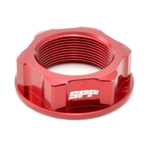 SPP Steering Stem Nut Various Suzuki Yamaha 125-450 Red