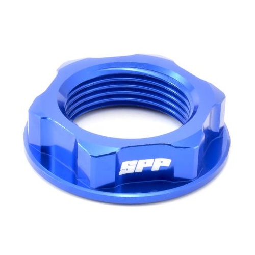 SPP Steering Stem Nut Kawasaki KX125-250 Suzuki Drz400 Blue