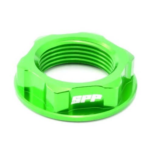 SPP Steering Stem Nut Kawasaki KX125-250 Suzuki Drz400 Green