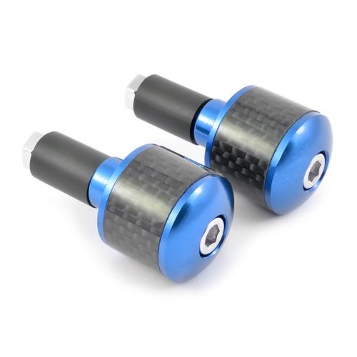 SPP Handlebar Ends Universal W/ Carbon Insert Blue