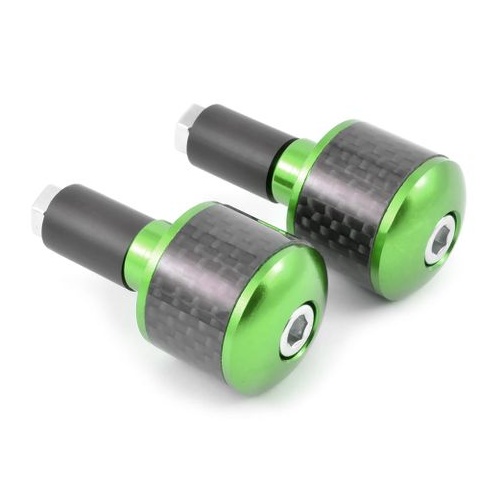 SPP Handlebar Ends Universal W/ Carbon Insert Green