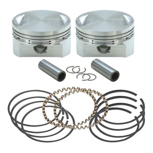 S&S 31/2" Bore Forged Stroker Piston Kits For Stock Heads Or S&S Performance Replacement Heads - +.010"