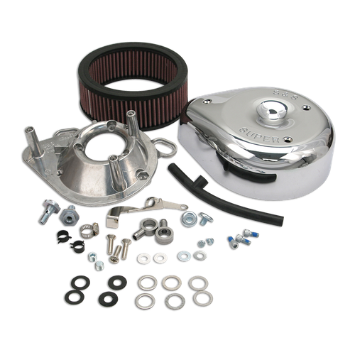 S&S Teardrop Air Cleaner Kit For S&S Super E & G Carburetors For 1900-'06 Hd Big Twins