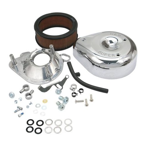 S&S Teardrop Air Cleaner Kit For S&S Super E & G Carburetors For 1993-'99 Hd Big Twins And 1991-'03 Sportster Models.