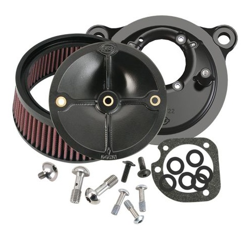 S&S Stealth Air Cleaner Kit Without Cover For 1993-1999 Hd Big Twin Models With Stock Cv Carb