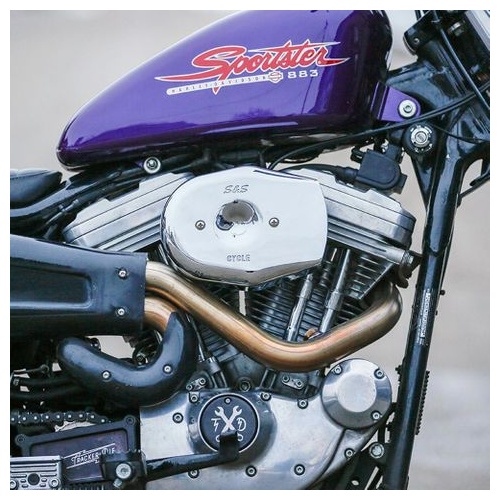 S&S Tribute Air Cleaner Cover In Chrome For All Stealth Applications