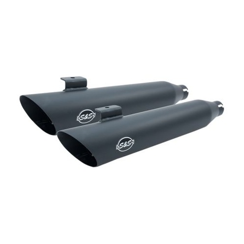 S&S Cycle Muffler Kit. Slash Cut.3.25" Black.