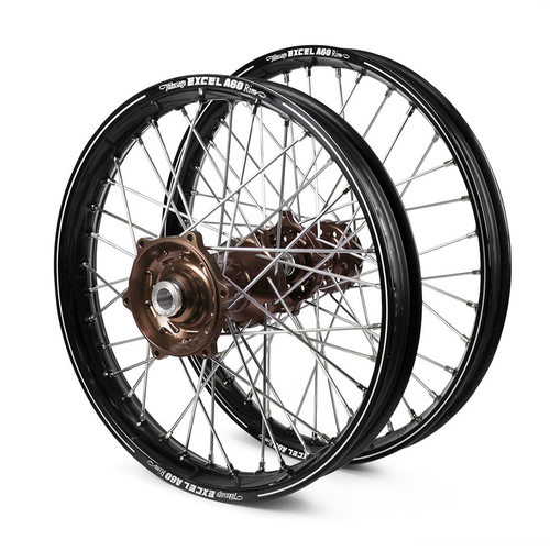 KTM Talon / Excel A60 SNR MX Black Rims / Mag Hubs Wheel Set SX-SXF 125-250-350-450 2013-14 (21 / 19*2.15)