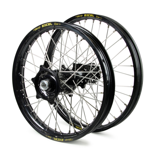 Husqvarna Talon / Excel SNR MX Black Rims / Black Hubs Wheel Set TC-FC 125-250-350-450 2014 (21*1.6 / 19*2.15)