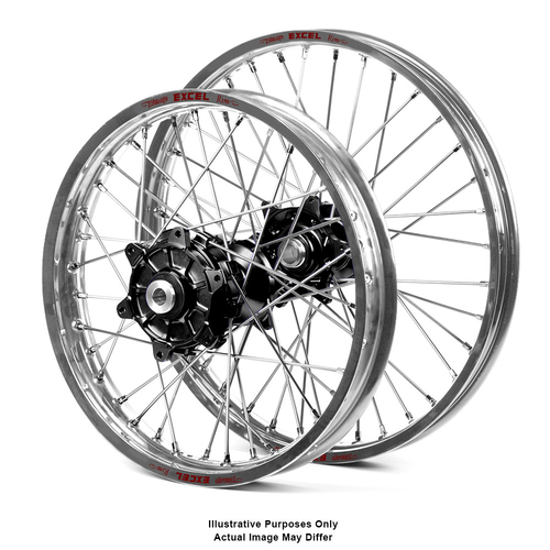 KTM Adventure Silver Excel Rims / Black Talon Hubs Wheel Set - 790 2019-On 21*1.85 / 17*4.25 