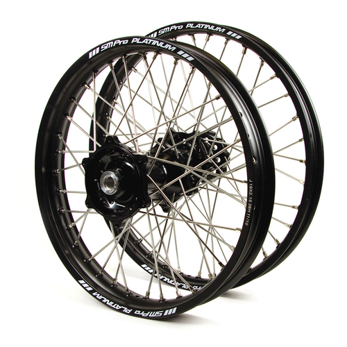 Honda Talon / Platinum SNR MX Black Rims / Black Hubs Wheel Set CR 250 1989-1994 / CR500 1989-1994 (21 / 19*2.15)