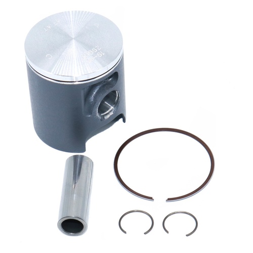 Vertex Cast Replica Piston kit; Kit includes: Piston, rings, pin, clips (Piston, Ring Set, & Circlips).Yamaha YZ85 2018-19 47.47MM