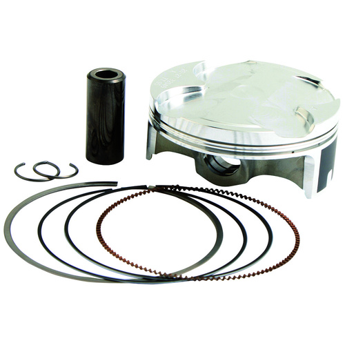 Vertex Replica Piston kit; Kit includes: Piston, rings, pin, clips Kawasaki KX250F 2021 STD COMP 14.1:1 77.96mm