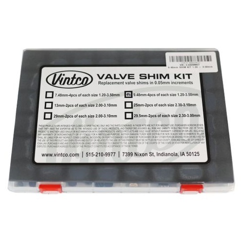 9.48mm SHIM KIT 1.20 - 3.50mm