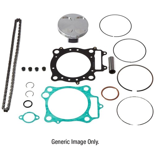 Vertex Top End Rebuild Kit - KAWASAKI KX250F 17 HI COMP 14.7:1 76.97MM (V-24167C)