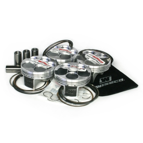 Wiseco Motorcycle On Road, 4 Stroke Piston, Shelf Stock Kit Yamaha 04-06 YZF-R1 5v Domed 13:1 77mm