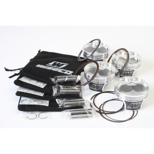 Wiseco Motorcycle On Road, 4 Stroke Piston, Shelf Stock Kit Kaw ZX6R 03-5 4v Domed 13.35:1 CR 70mm