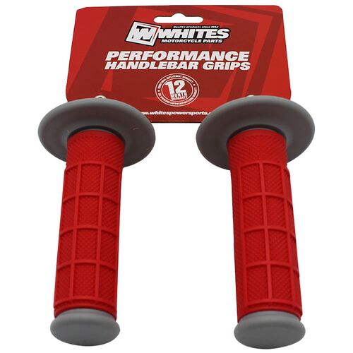 Whites MX Half Waffle Grip 1 Gry/Red