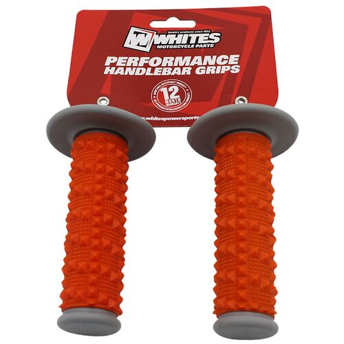 Whites MX Full Large Diamond Grip 2 Gry/Orange