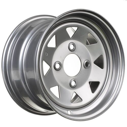 Whites ATV Steel Rim 8Spke 12 X 7 Front 4/110 5+2 Honda Suzuki Yamaha