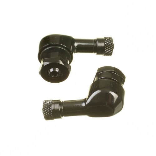 Whites 90 Degree Alloy Valve 8.3mm - Black