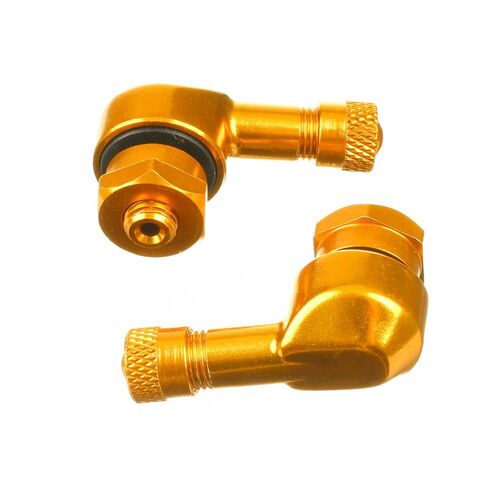 Whites 90 Degree Alloy Valve 8.3mm - Gold