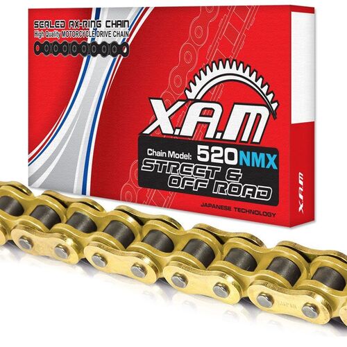 Chain XAM 520 NMX Gold X 120 (Narrow X-Ring)