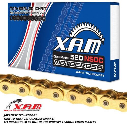 Chain XAM 520NSDC Gold X 112 (Non-Sealed Chromized)