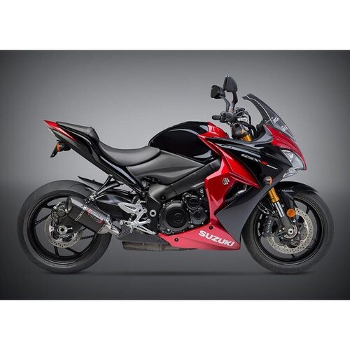 Yoshimura Suzuki GSX-S1000/F/FZ/Z 16-20 Alpha Stainless Slip-On Exhaust, w/ Carbon Fiber Muffler