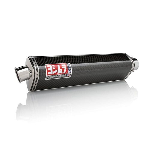 Yoshimura Suzuki GSX-R1000 01-04 TRS Stainless Slip-On Exhaust, w/ Carbon Fiber Muffler