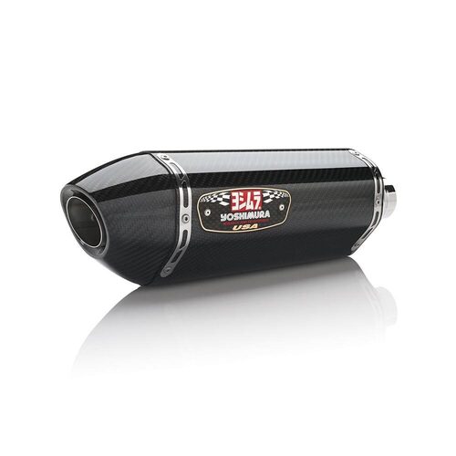 Yoshimura Suzuki GSX-R1000 07-08 Race R-77 Stainless Slip-On Exhaust, w/ Carbon Fiber Muffler Single