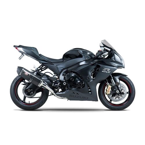 Yoshimura Suzuki GSX-R1000 12-16 Race R-77 Stainless Full Exhaust, w/ Carbon Fiber Muffler