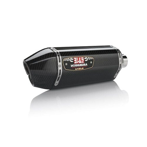 Yoshimura Suzuki GSX-R1000 12-16 Race R-77D Stainless Full Exhaust, w/ Carbon Fiber Muffler