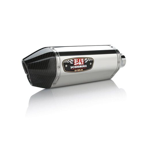 Yoshimura Suzuki GSX-R1000 12-16 R-77D Stainless Slip-On Exhaust, w/ Stainless Muffler